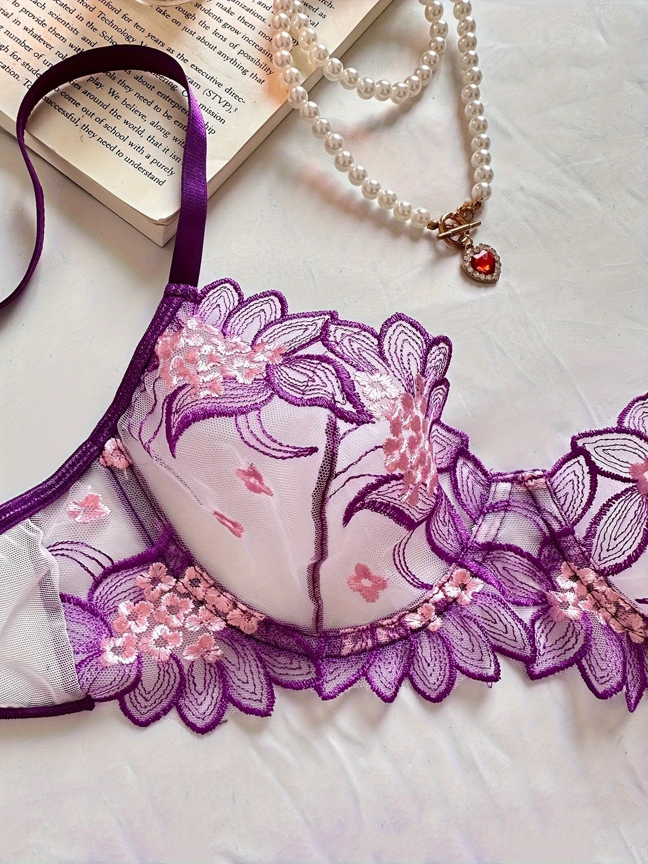Lace & Floral-Embroidery-Lingerie